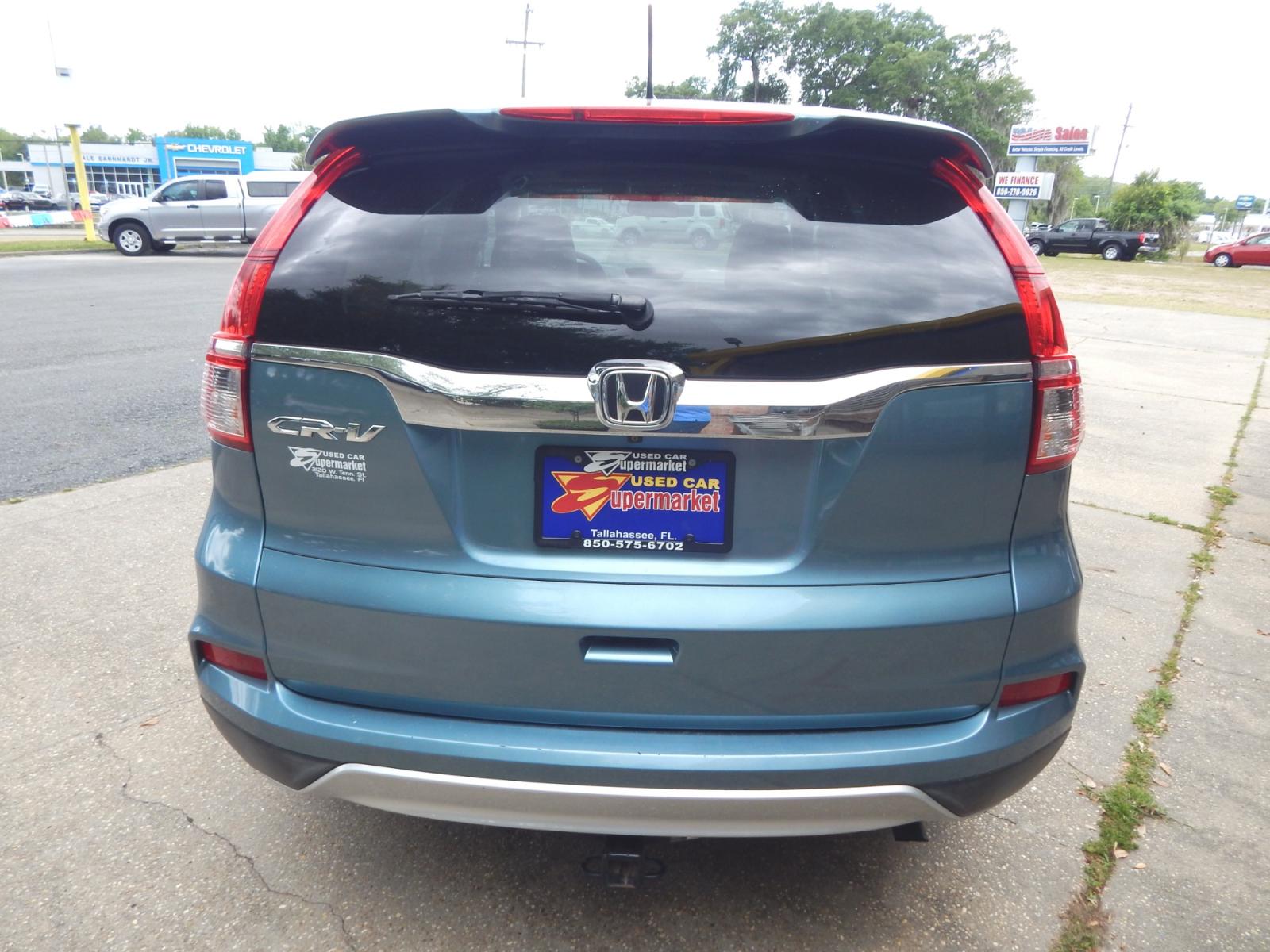 2015 Teal /Tan Honda CR-V (2HKRM3H53FH) with an 2.4L 4 cyl. engine, Automatic transmission, located at 3120 W Tennessee St, Tallahassee, FL, 32304-1002, (850) 575-6702, 30.458841, -84.349648 - Used Car Supermarket is proud to present you with this loaded immaculate 2015 Honda CRV EX with sunroof and low miles. Used Car Supermarket prides itself in offering you the finest pre-owned vehicle in Tallahassee. Used Car Supermarket has been locally family owned and operated for over 48 years. Ou - Photo #3